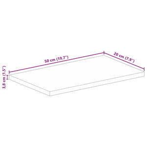 Massive Altholz Tischplatte 50x20 cm