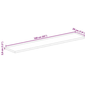 Massive Altholz Tischplatte 160x20 cm