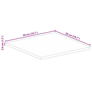 Tischplatte Quadratisch Altholz 50x50 cm