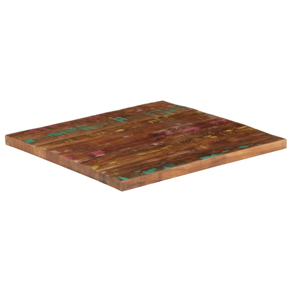 Quadratische Altholz Tischplatte 70x70 cm