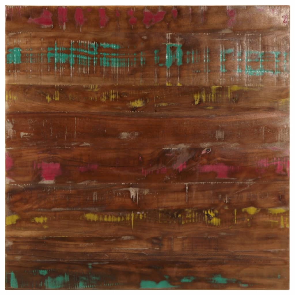 Quadratische Tischplatte Altholz 80x80 cm