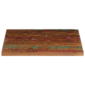 Quadratische Tischplatte Altholz 80x80 cm