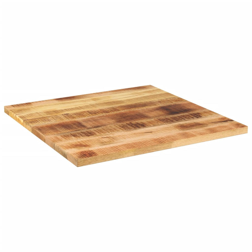 Quadratische Tischplatte Mango Massivholz 80x80 cm