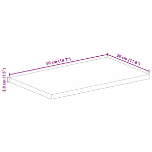 Massive Mango Tischplatte 50x30 cm