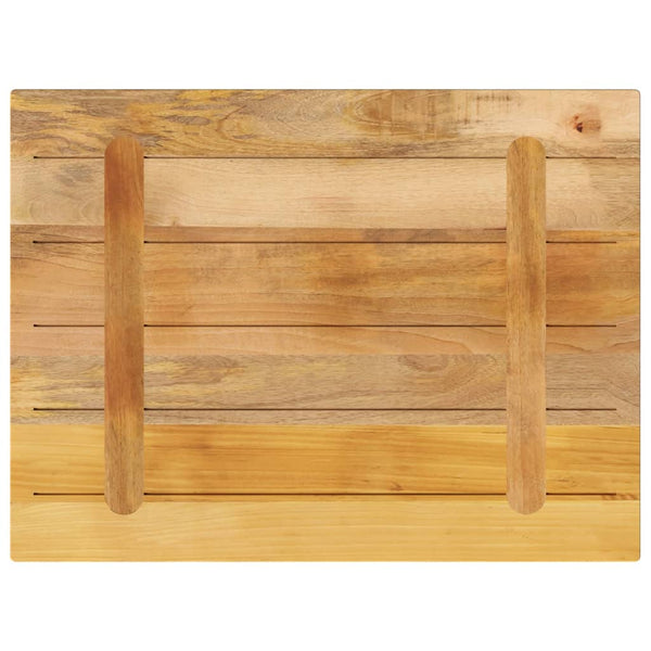 Mango Tischplatte 80x60 cm Massivholz