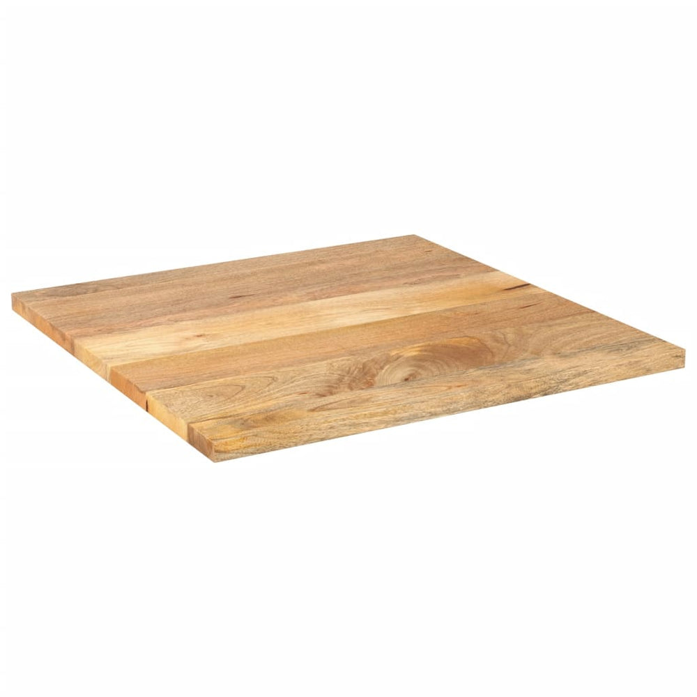 Quadratische Tischplatte Mango Massivholz 80x80 cm