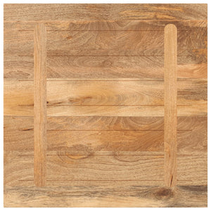 Quadratische Tischplatte Mango Massivholz 80x80 cm