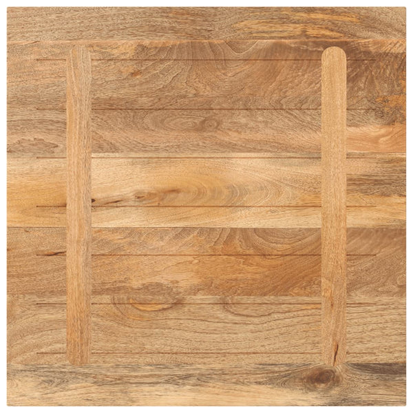 Quadratische Tischplatte Mango Massivholz 80x80 cm