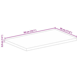 Massivholz Tischplatte Mango 50x30 cm