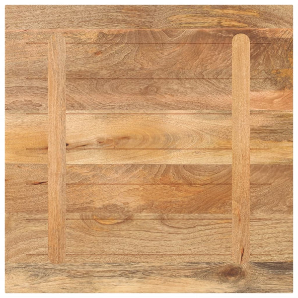 Quadratische Tischplatte Mango Massivholz 90x90 cm