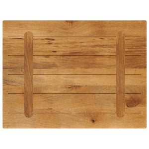 Mango Massivholz Tischplatte 80x70 cm
