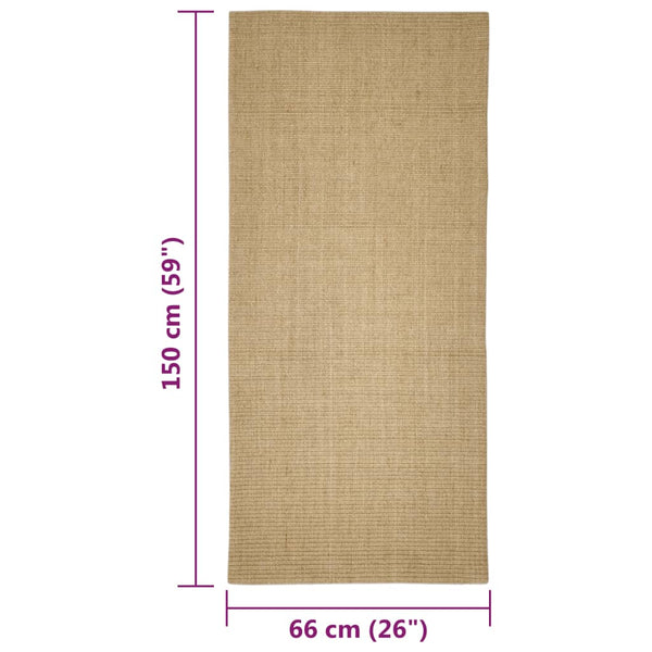 Sisal Teppich für Kratzbaum 66x150 cm