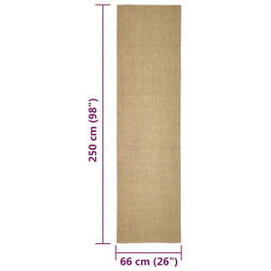 Sisal Teppich für Kratzbaum 66x250cm