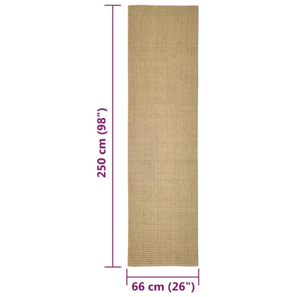 Sisal Teppich für Kratzbaum 66x250cm