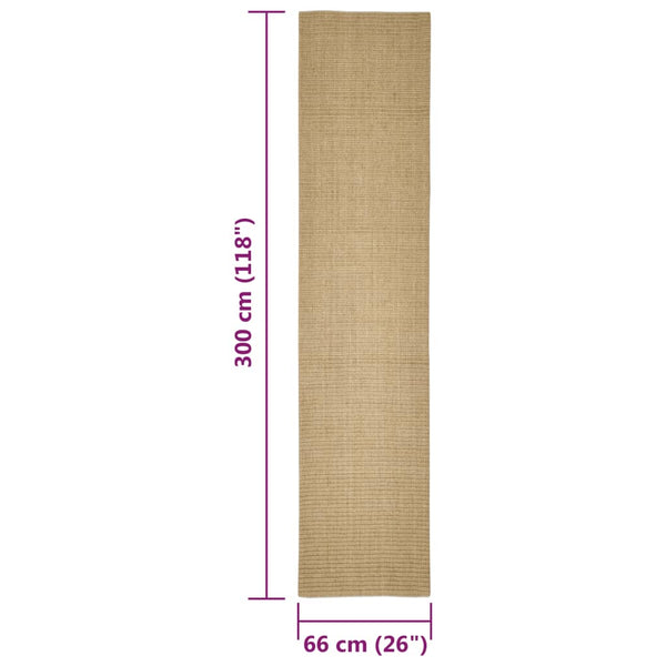 Sisal Teppich für Kratzbaum, 66x300 cm