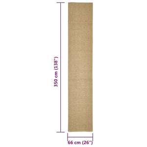 Sisal Teppich für Kratzbaum 66x350 cm