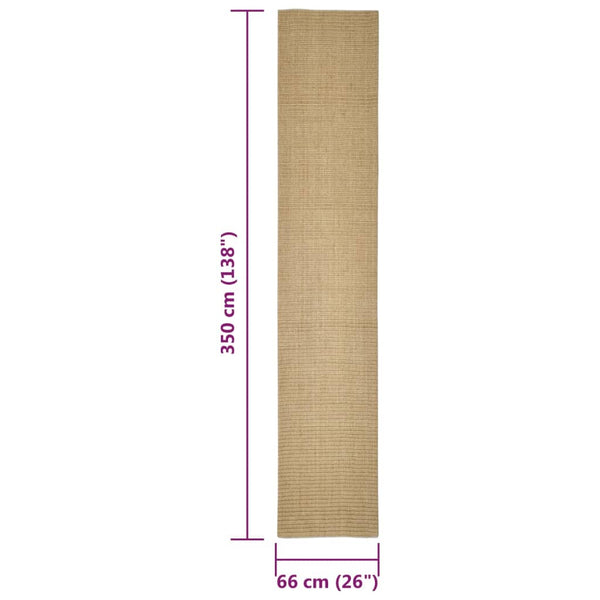Sisal Teppich für Kratzbaum 66x350 cm