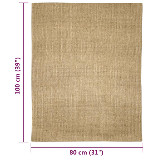 Sisal Teppich für Kratzbaum 80x100 cm