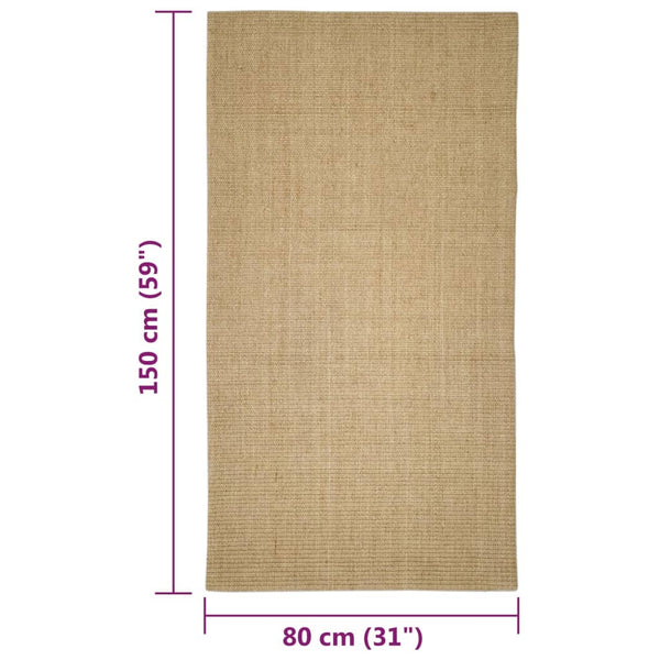 Sisal Teppich für Kratzbaum 80x150cm