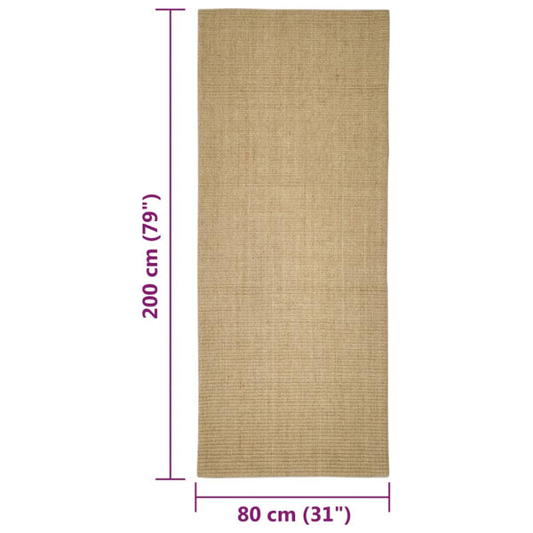 Sisal Teppich für Kratzbaum 80x200 cm