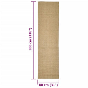 Sisal Teppich für Kratzbaum 80x300 cm