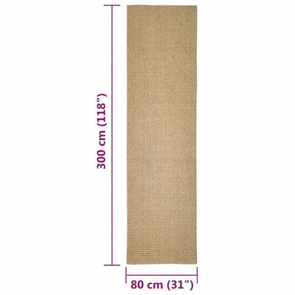 Sisal Teppich für Kratzbaum 80x300 cm