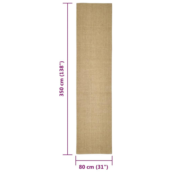 Sisal Teppich für Kratzbaum 80x350cm