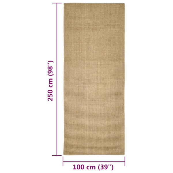 Sisal Teppich für Kratzbaum 100x250 cm
