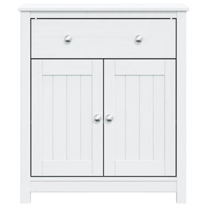 Weißer Badschrank Kiefer Massivholz 69,5x80 cm