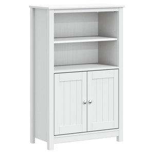 Weißer Badschrank Kiefer Massivholz 110cm
