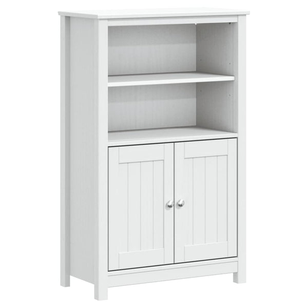 Weißer Badschrank Kiefer Massivholz 110cm