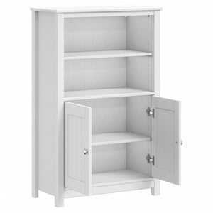 Weißer Badschrank Kiefer Massivholz 110cm