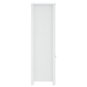 Weißer Badschrank Kiefer Massivholz 110cm