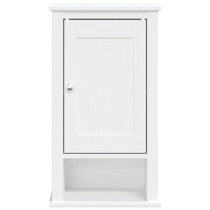 Weißer Bad-Wandschrank Kiefer Massivholz 40x71,5cm