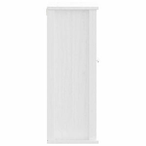 Weißer Bad-Wandschrank Kiefer Massivholz 40x71,5cm