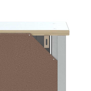 Weißer Bad-Wandschrank Kiefer Massivholz 40x71,5cm