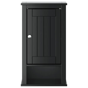 Schwarzer Bad-Wandschrank Kiefer 40x71,5cm