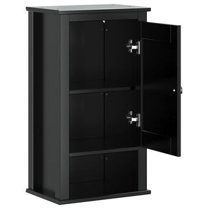 Schwarzer Bad-Wandschrank Kiefer 40x71,5cm