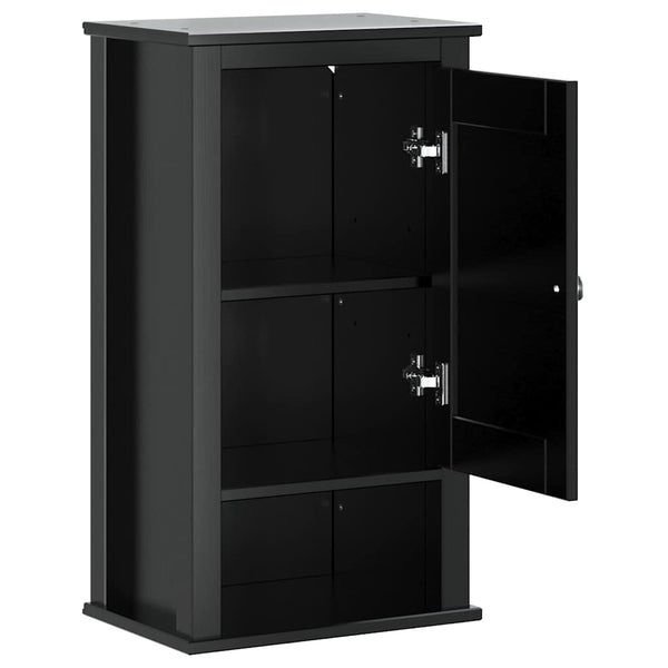 Schwarzer Bad-Wandschrank Kiefer 40x71,5cm