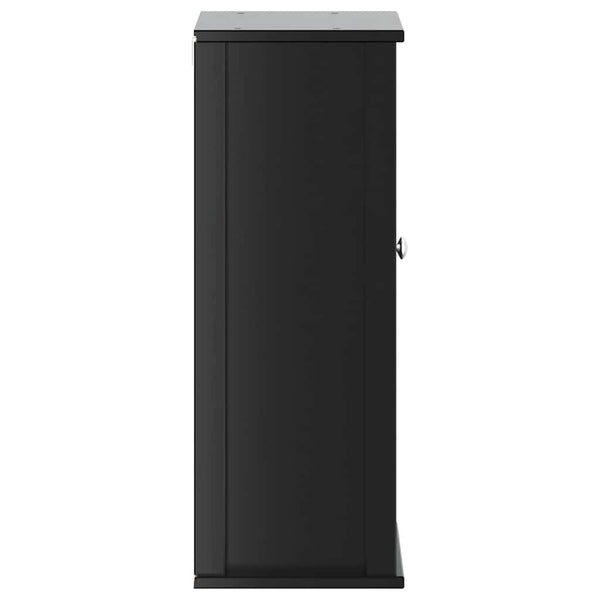 Schwarzer Bad-Wandschrank Kiefer 40x71,5cm