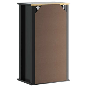 Schwarzer Bad-Wandschrank Kiefer 40x71,5cm