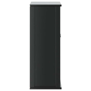 Schwarzer Bad Wandschrank Kiefer Massivholz