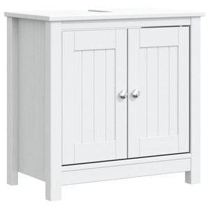 vidaXL Meuble sous-vasque BERG Blanc 60x34x59 cm Bois de pin massif