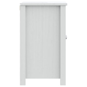 vidaXL Meuble sous-vasque BERG Blanc 60x34x59 cm Bois de pin massif