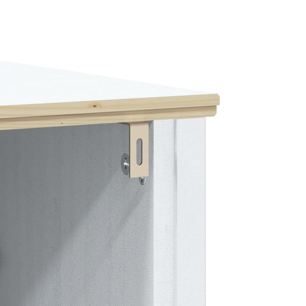 vidaXL Meuble sous-vasque BERG Blanc 60x34x59 cm Bois de pin massif