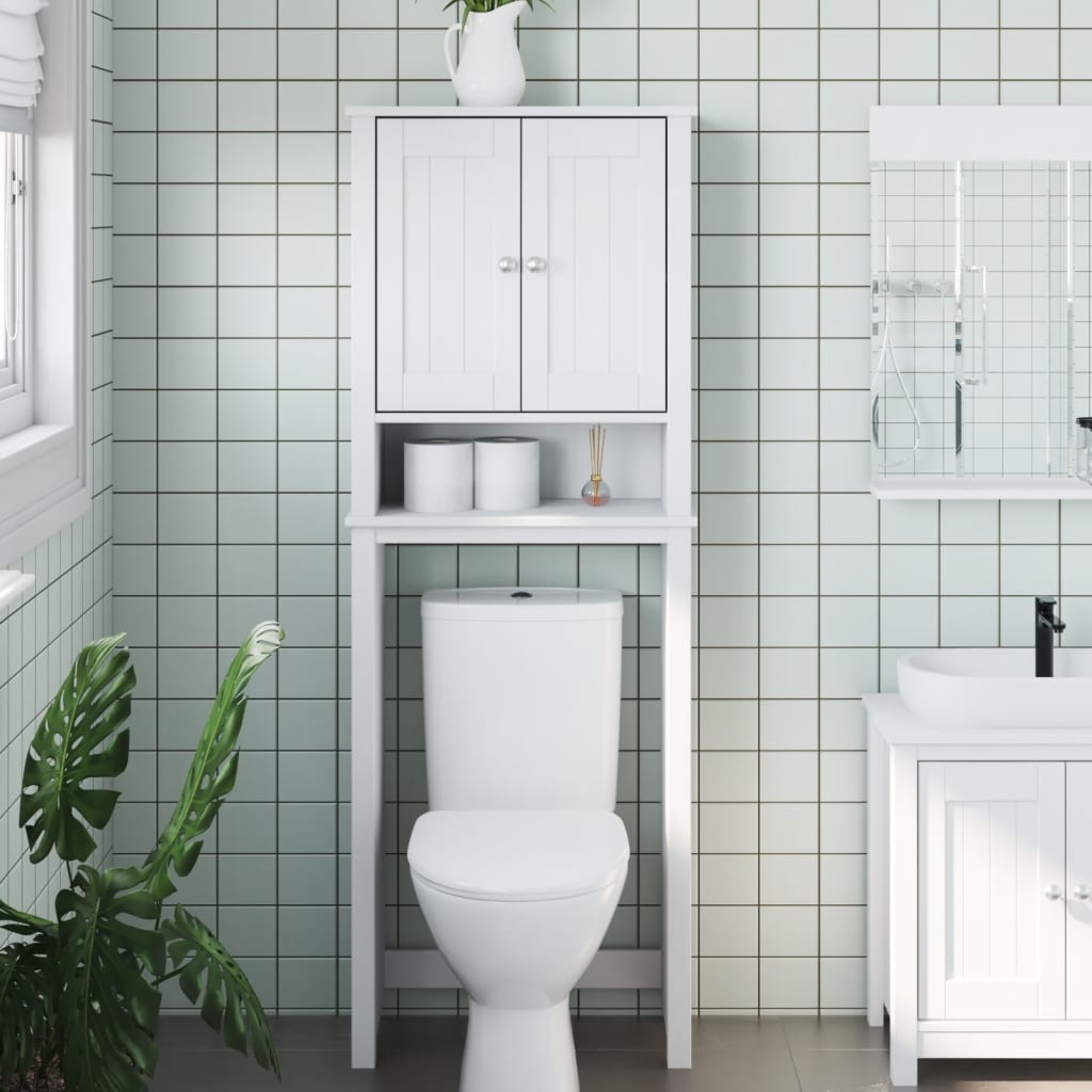 Toilettenschrank BERG Weiß Massivholz