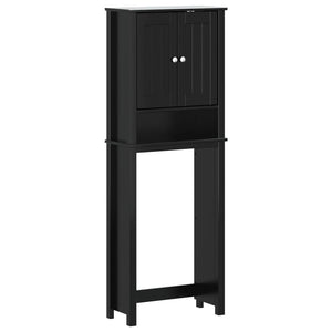 Toilettenschrank BERG Schwarz Massivholz
