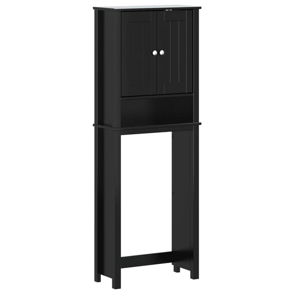Toilettenschrank BERG Schwarz Massivholz