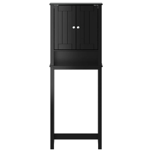 Toilettenschrank BERG Schwarz Massivholz