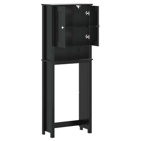 Toilettenschrank BERG Schwarz Massivholz